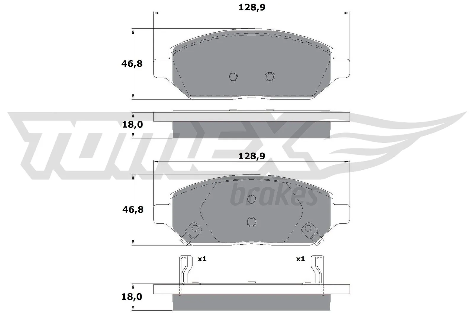 Brake Pad Set, disc brake TX 17-90