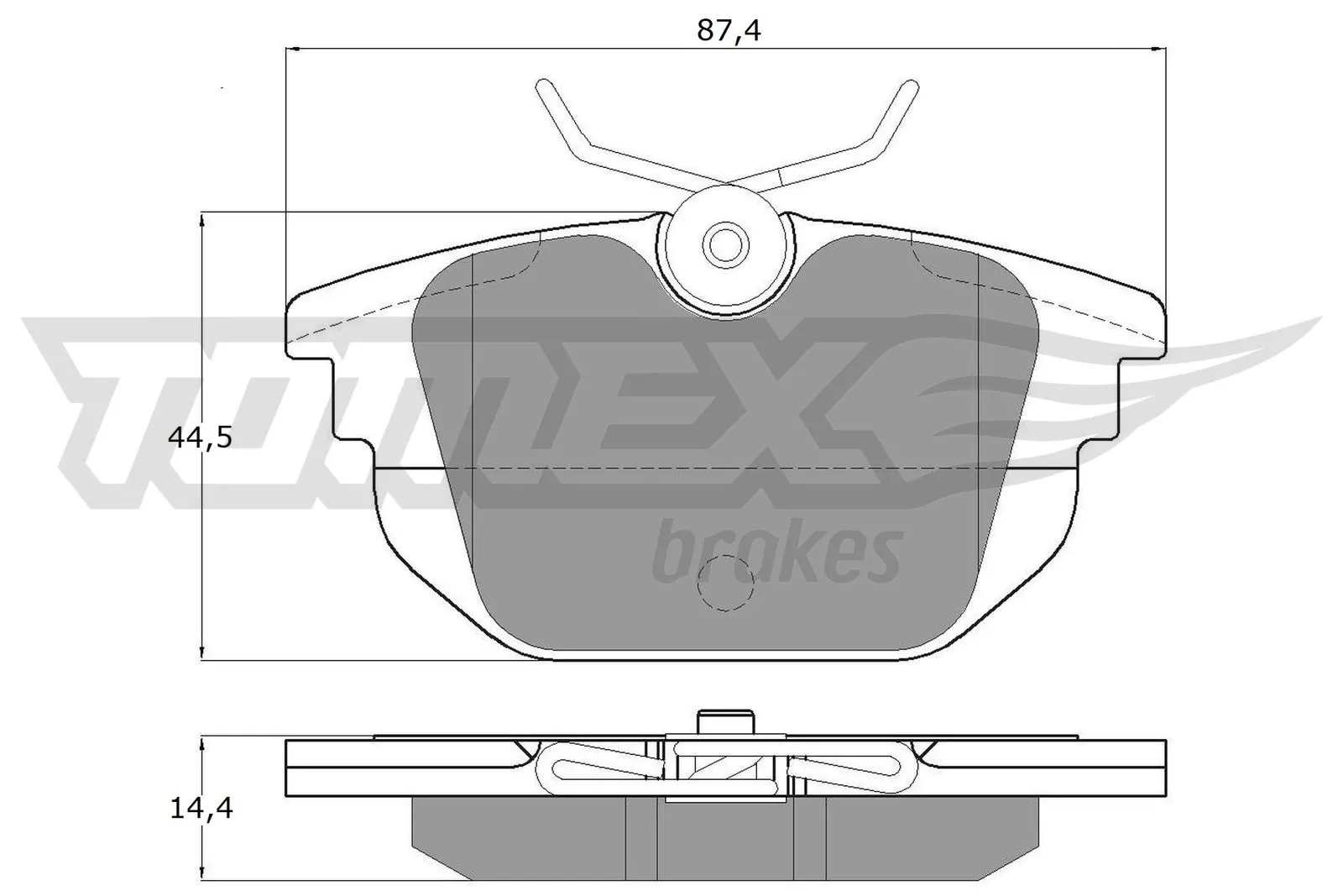 Brake Pad Set, disc brake TX 12-43