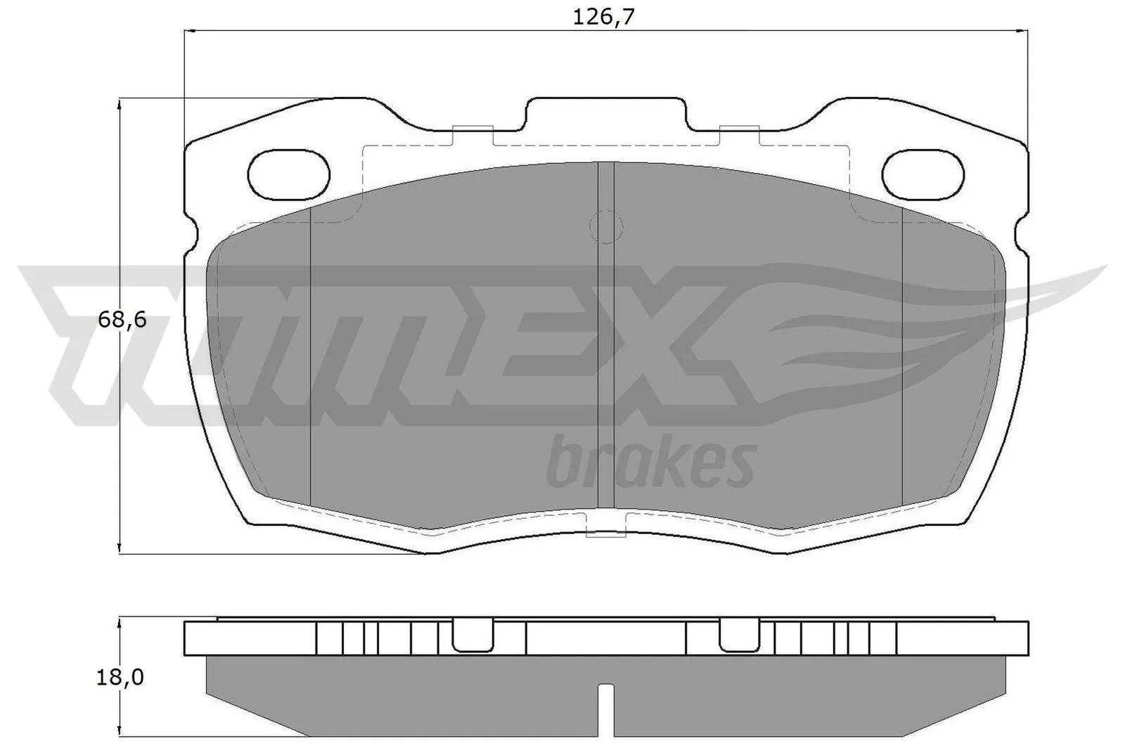 Brake Pad Set, disc brake TX 19-23