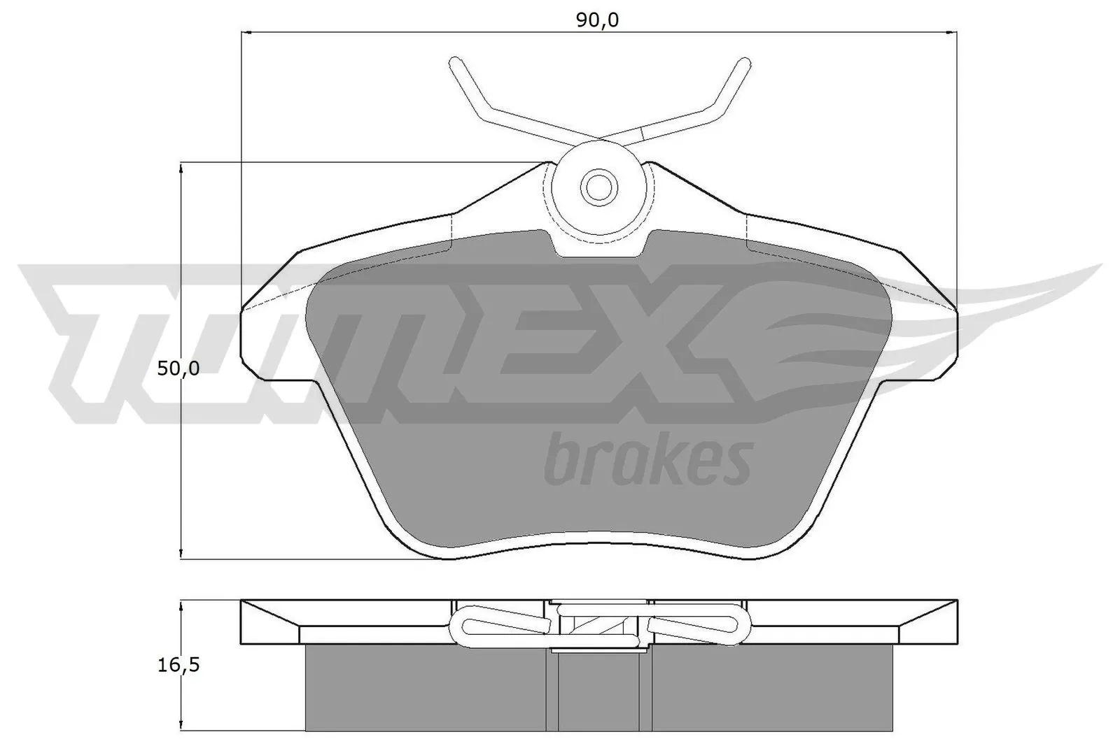 Brake Pad Set, disc brake TX 12-68