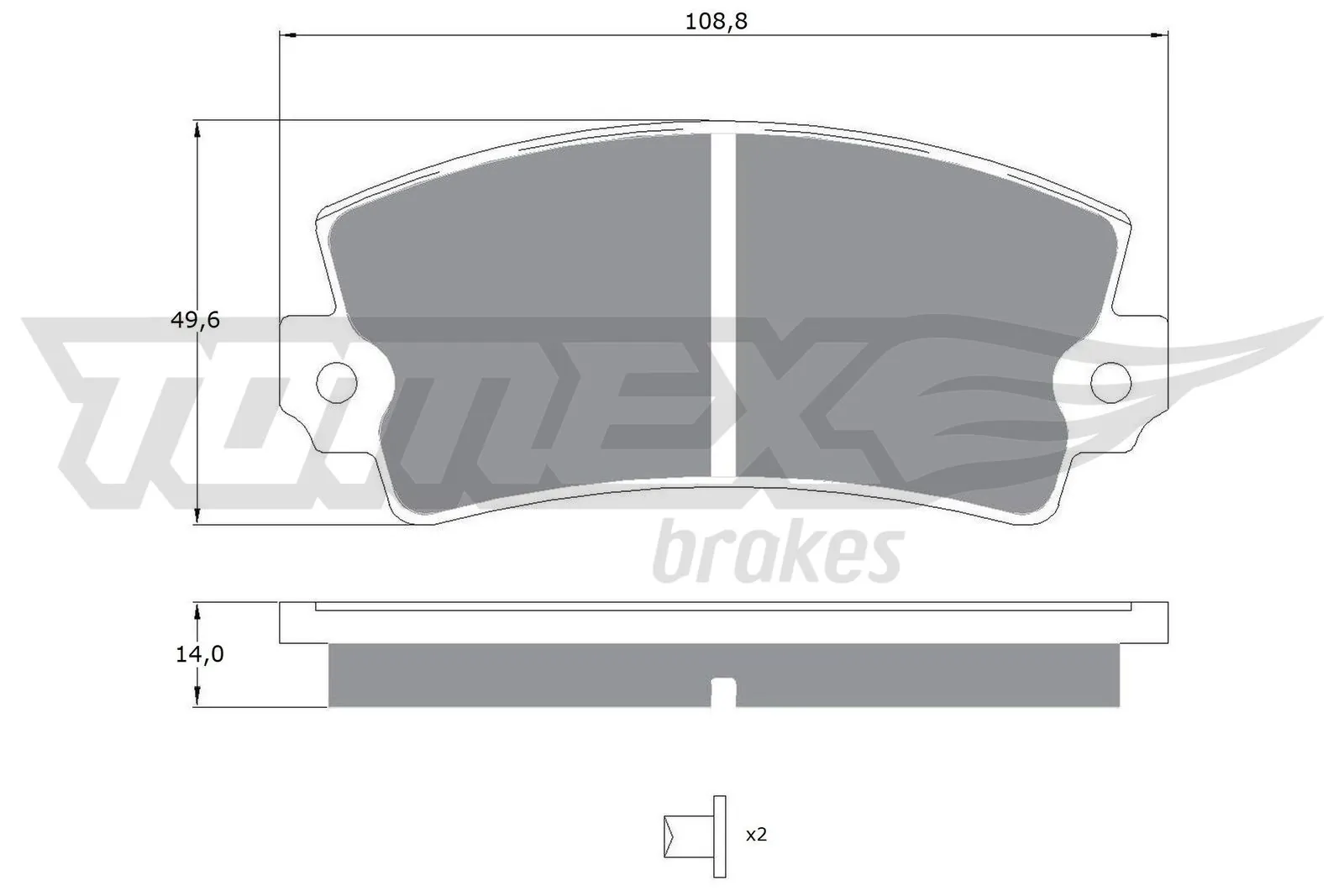 Brake Pad Set, disc brake TX 10-432