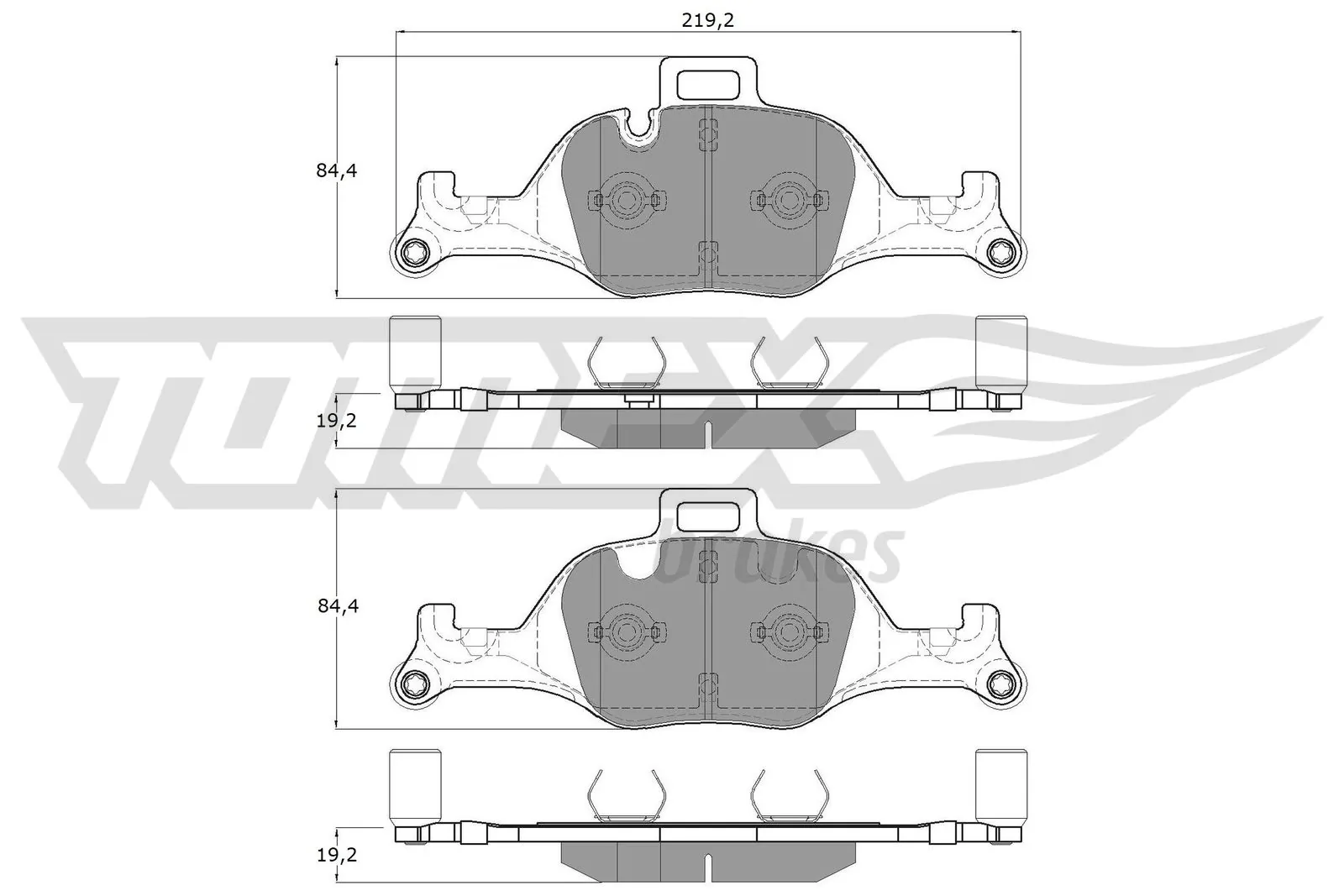 Brake Pad Set, disc brake TX 19-08