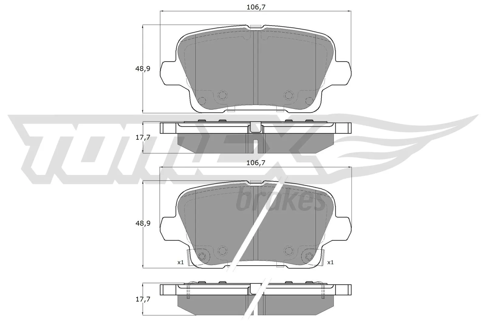 Brake Pad Set, disc brake TX 19-12