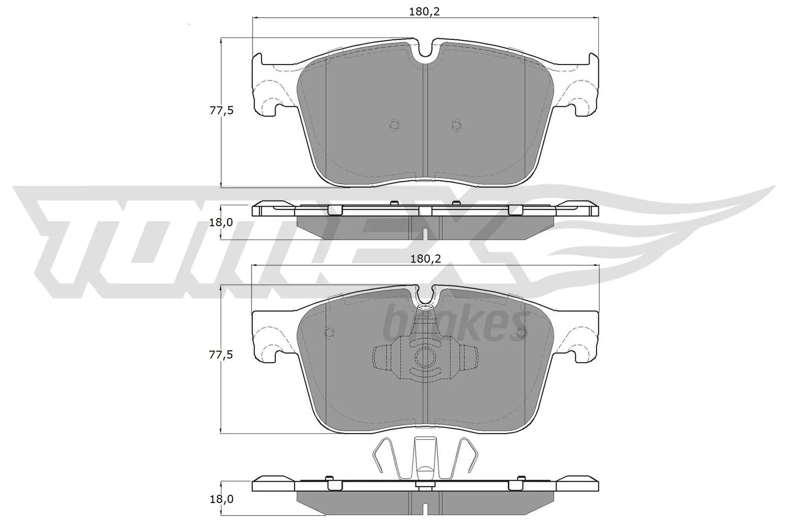 Brake Pad Set, disc brake TX 18-84