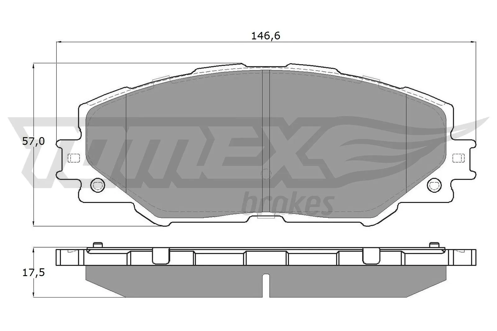Brake Pad Set, disc brake TX 15-41