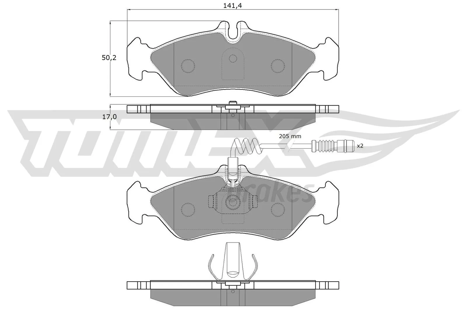 Brake Pad Set, disc brake TX 11-501