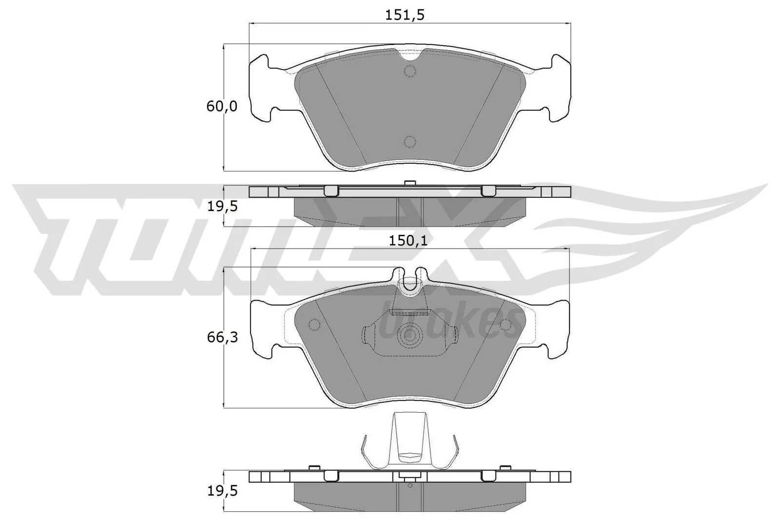 Brake Pad Set, disc brake TX 11-47