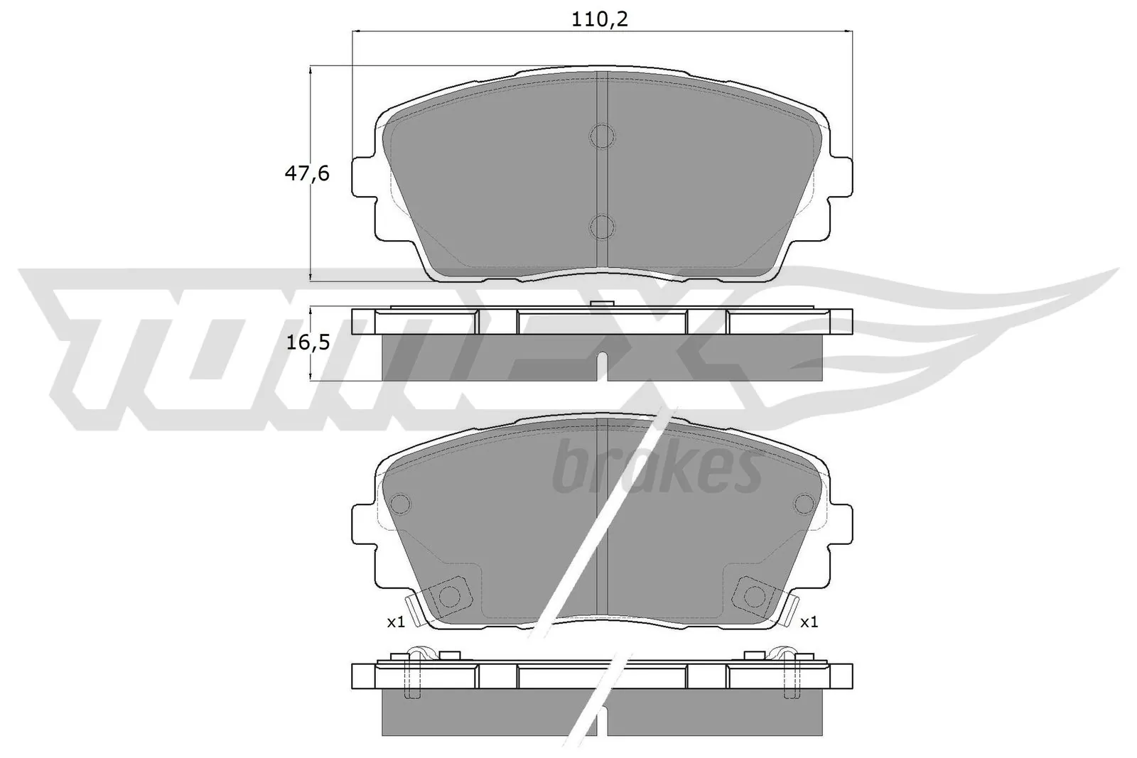 Brake Pad Set, disc brake TX 18-30
