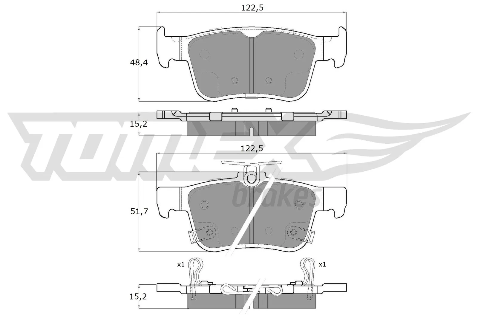 Brake Pad Set, disc brake TX 18-871