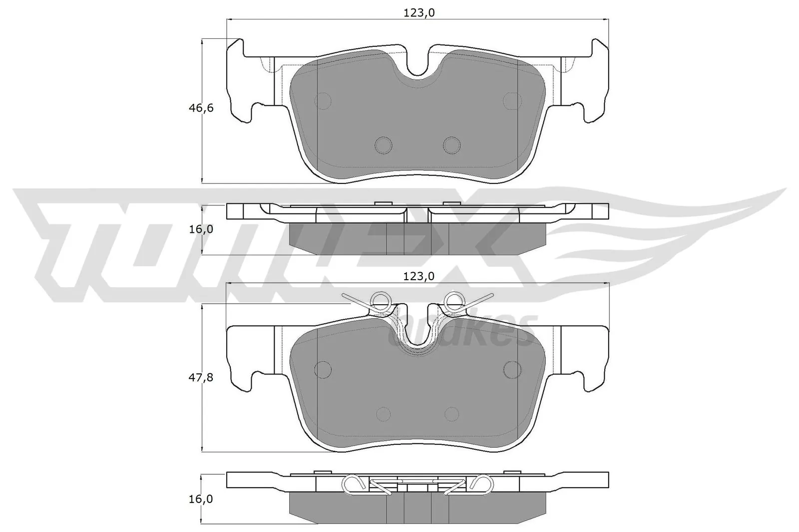 Brake Pad Set, disc brake TX 18-44
