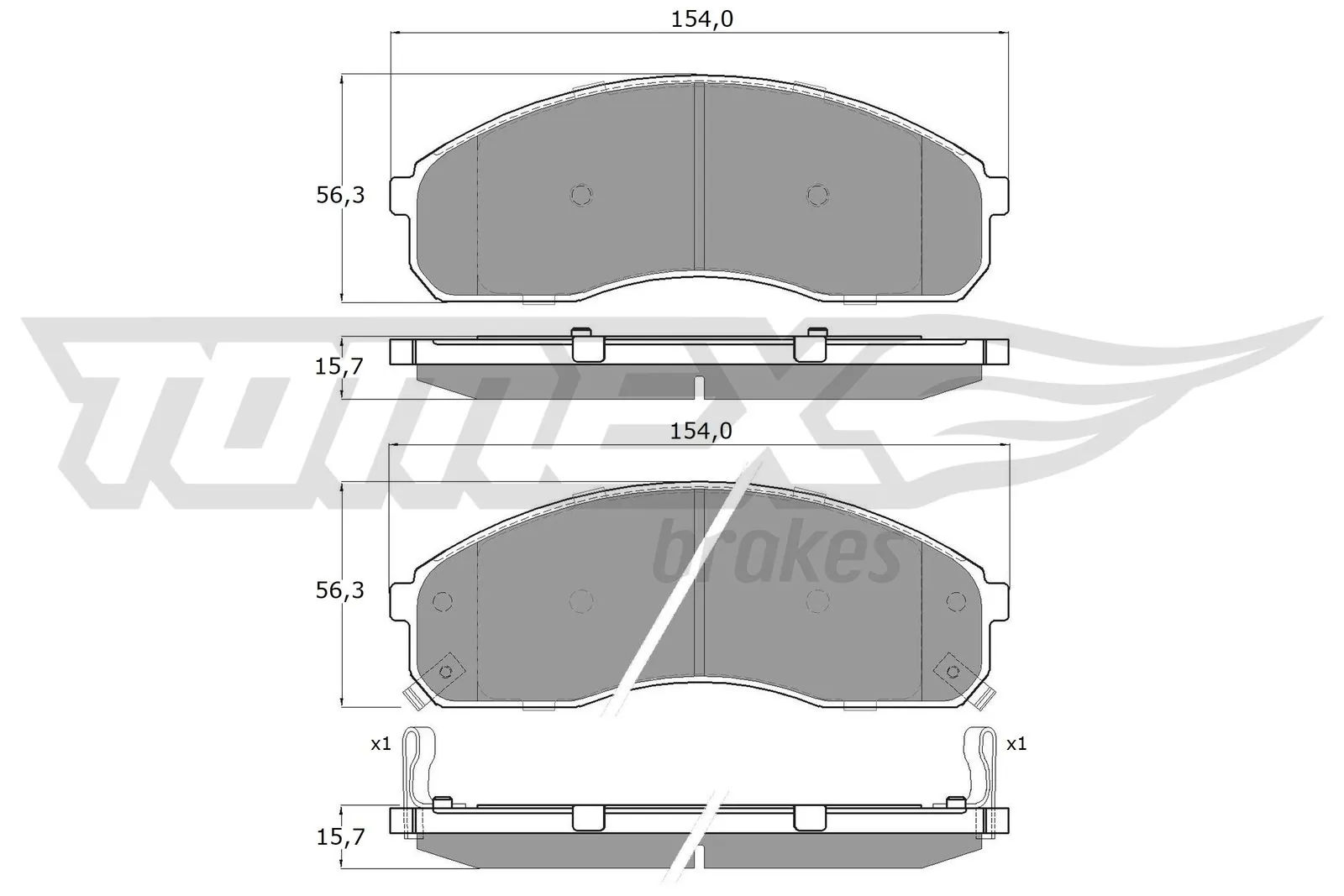Brake Pad Set, disc brake TX 12-42