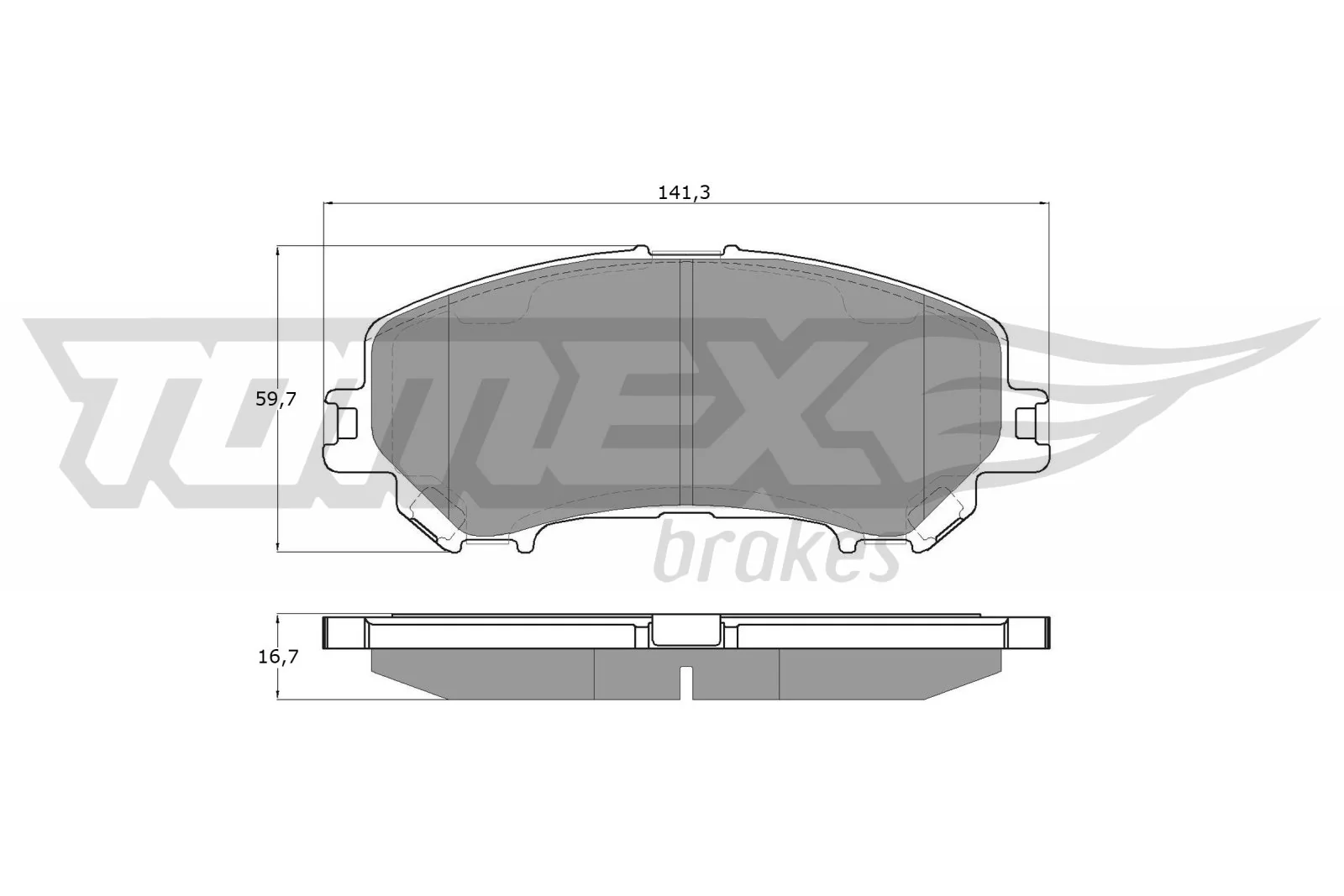 Brake Pad Set, disc brake TX 15-971
