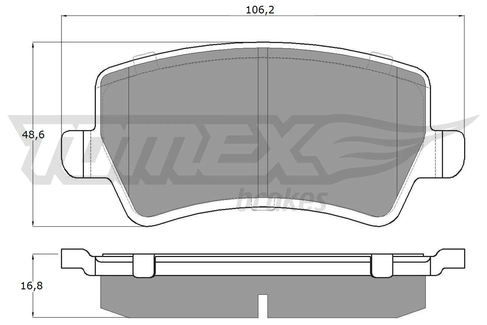 Brake Pad Set, disc brake TX 14-85