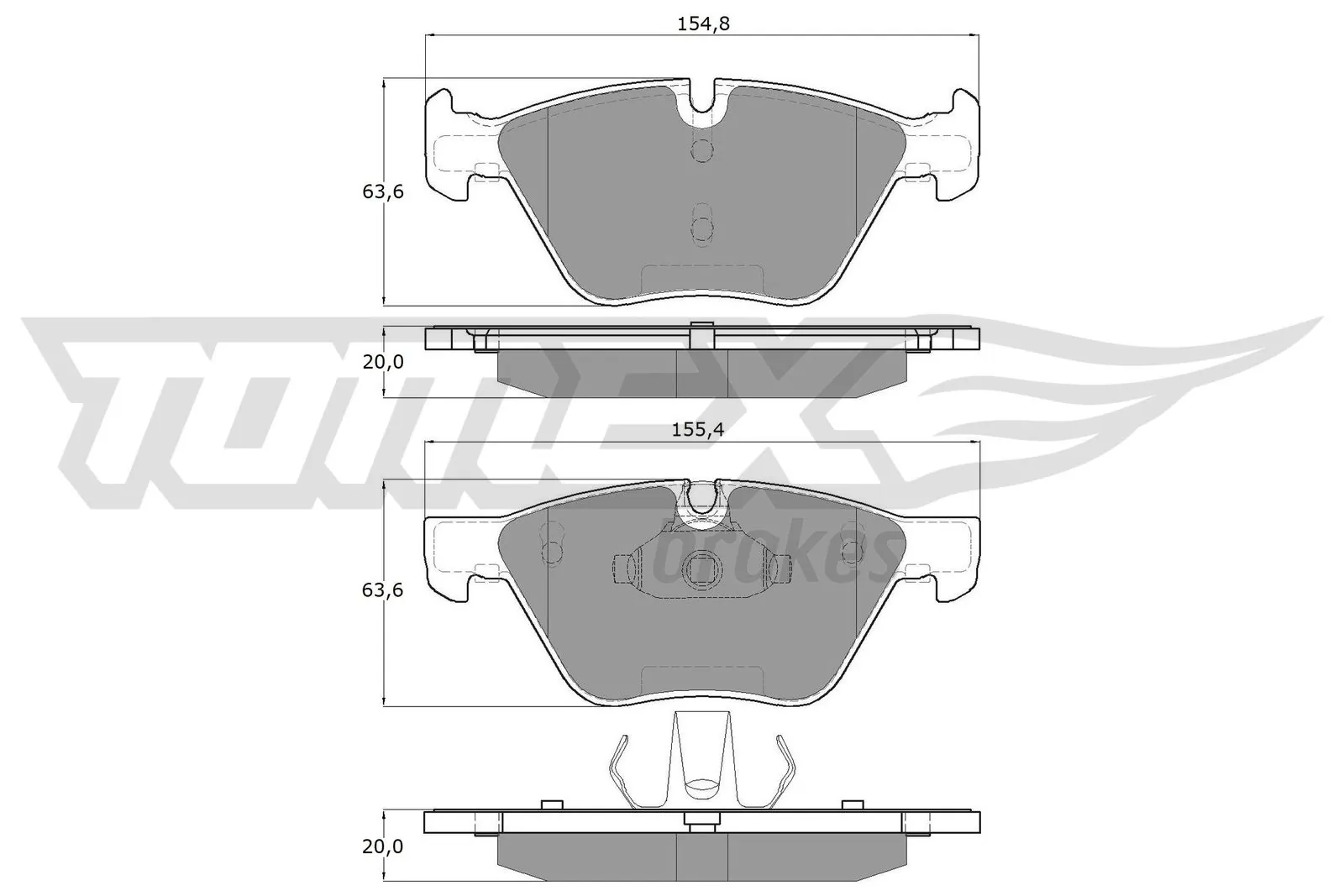 Brake Pad Set, disc brake TX 15-09