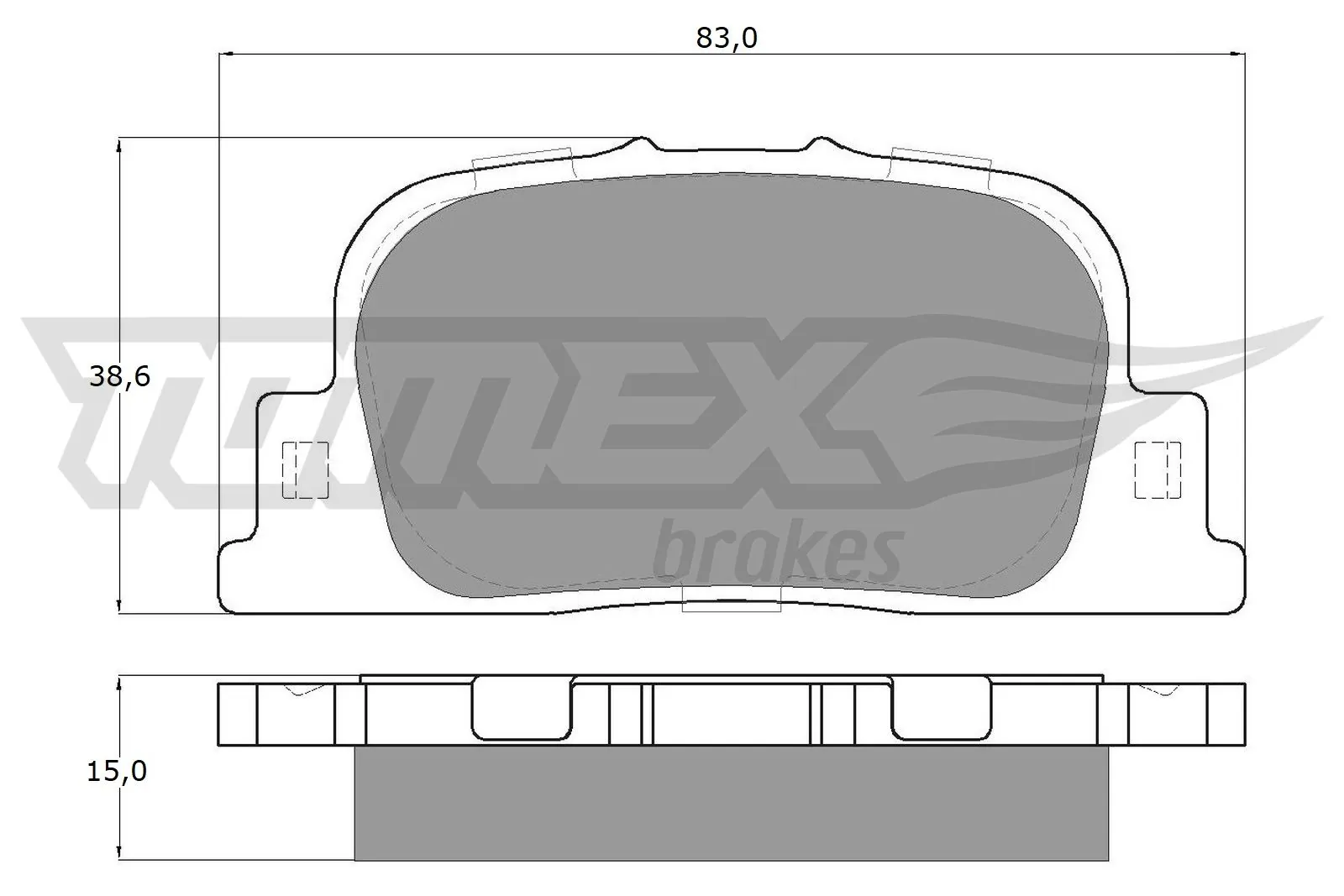 Brake Pad Set, disc brake TX 13-71