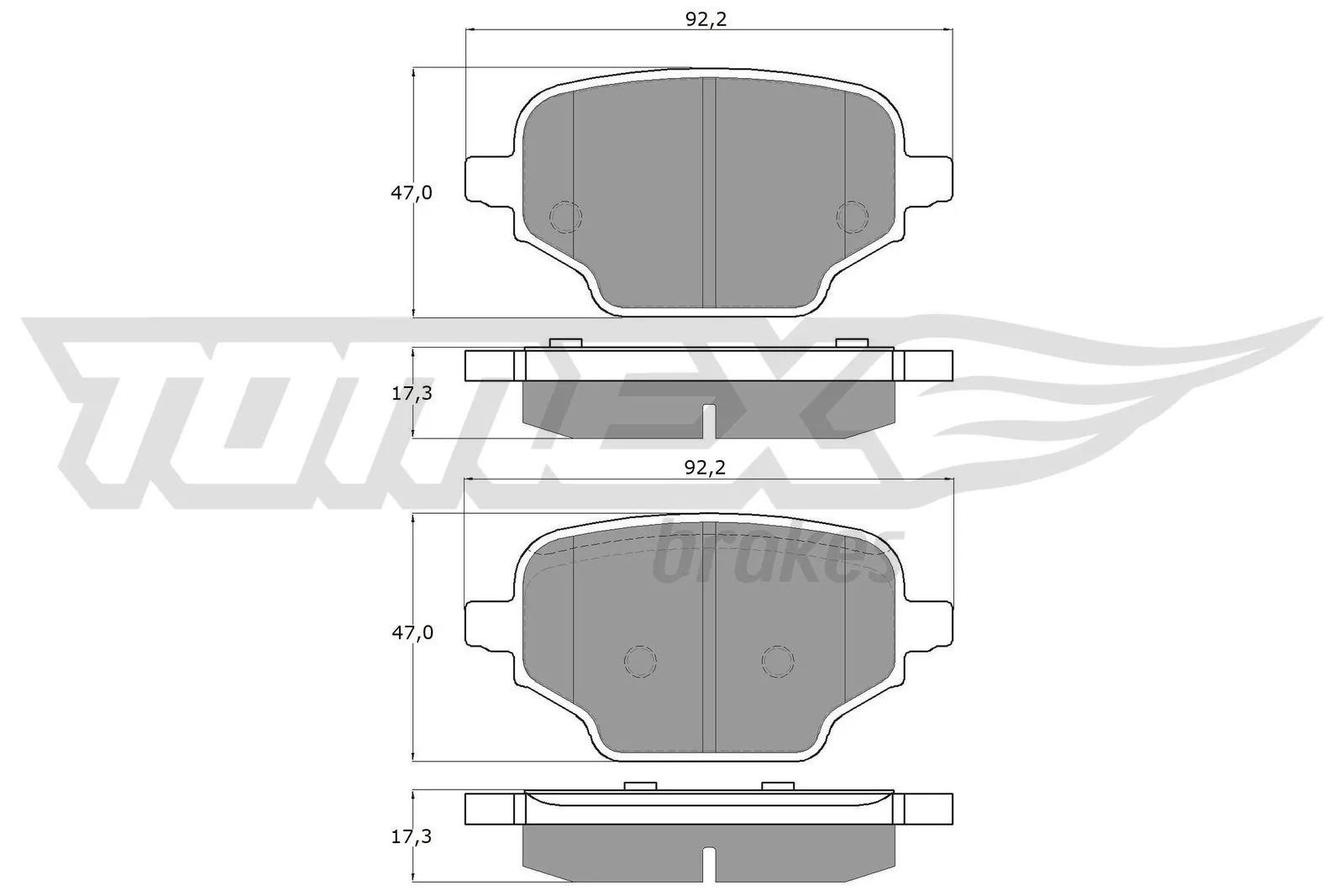 Brake Pad Set, disc brake TX 19-92