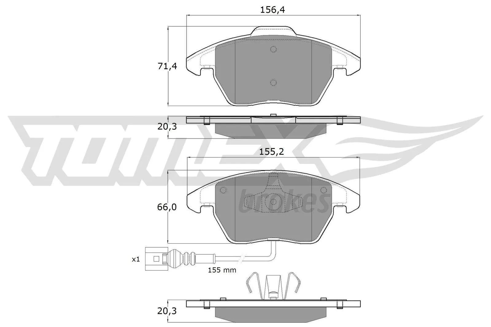 Brake Pad Set, disc brake TX 13-11