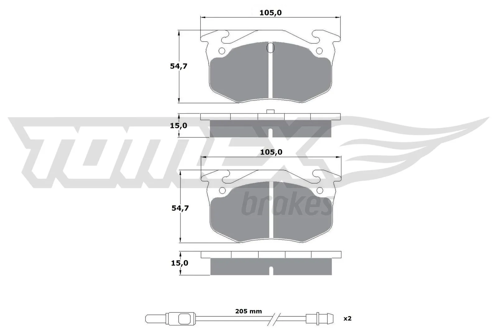 Brake Pad Set, disc brake TX 10-512