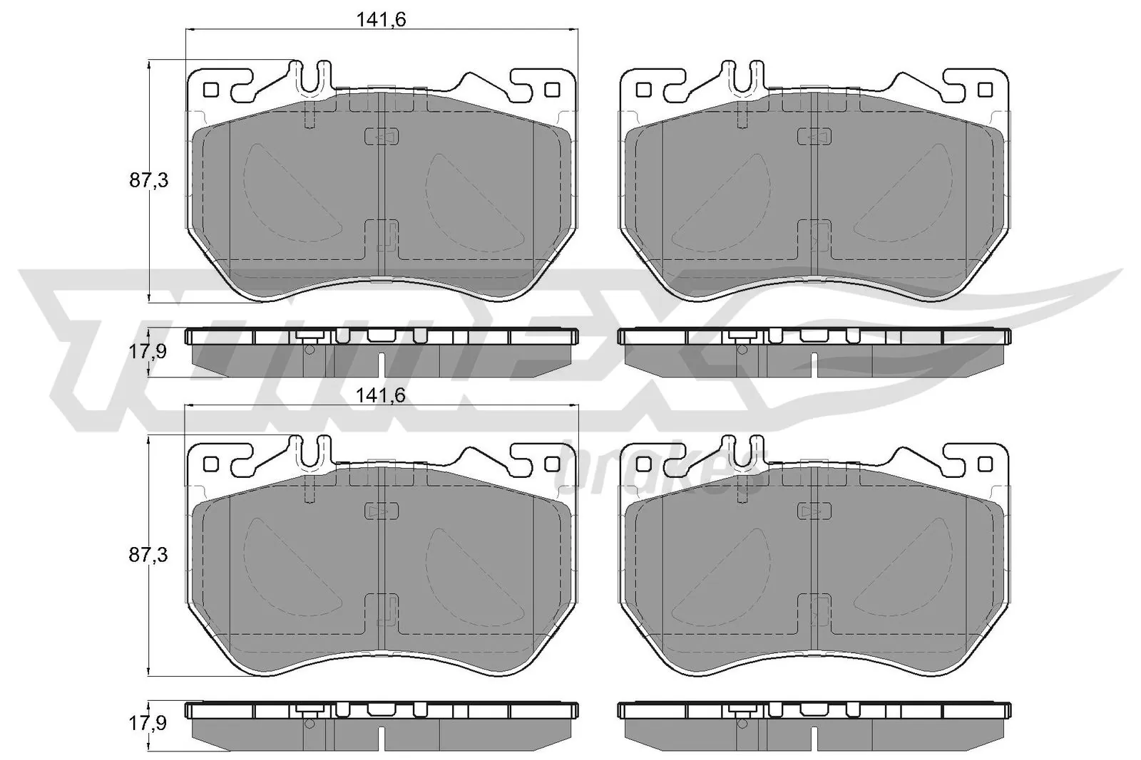 Brake Pad Set, disc brake TX 60-21