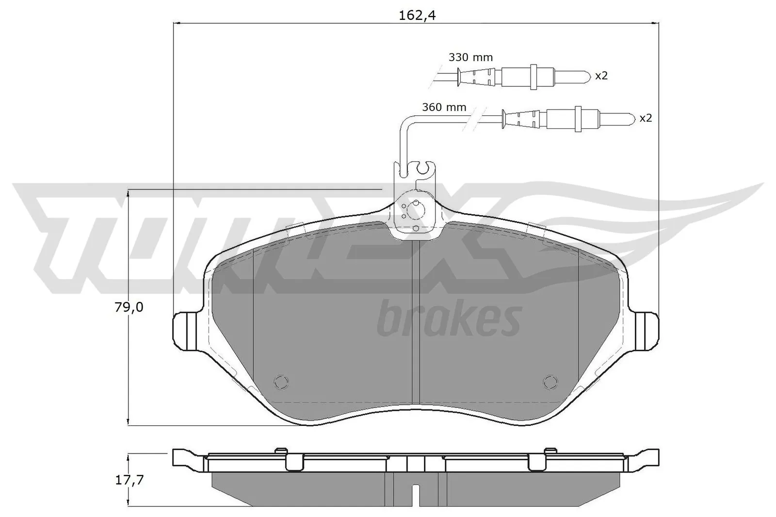 Brake Pad Set, disc brake TX 14-68
