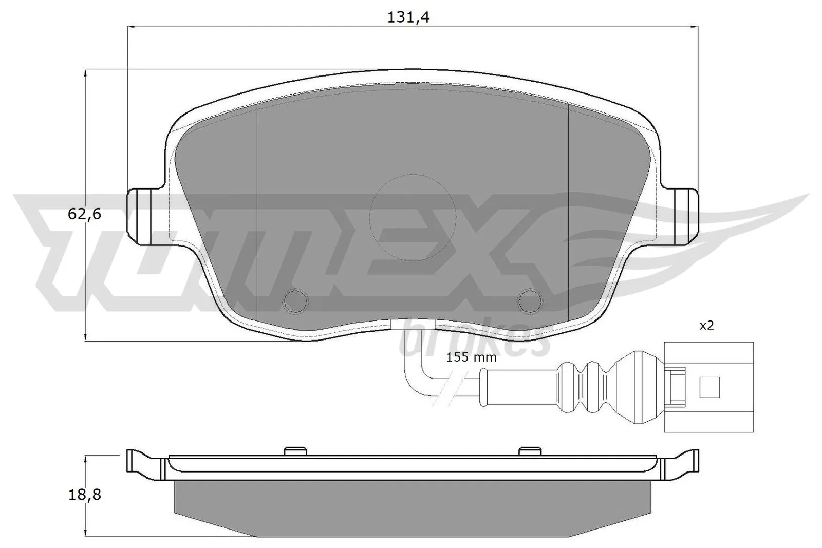 Brake Pad Set, disc brake TX 13-591