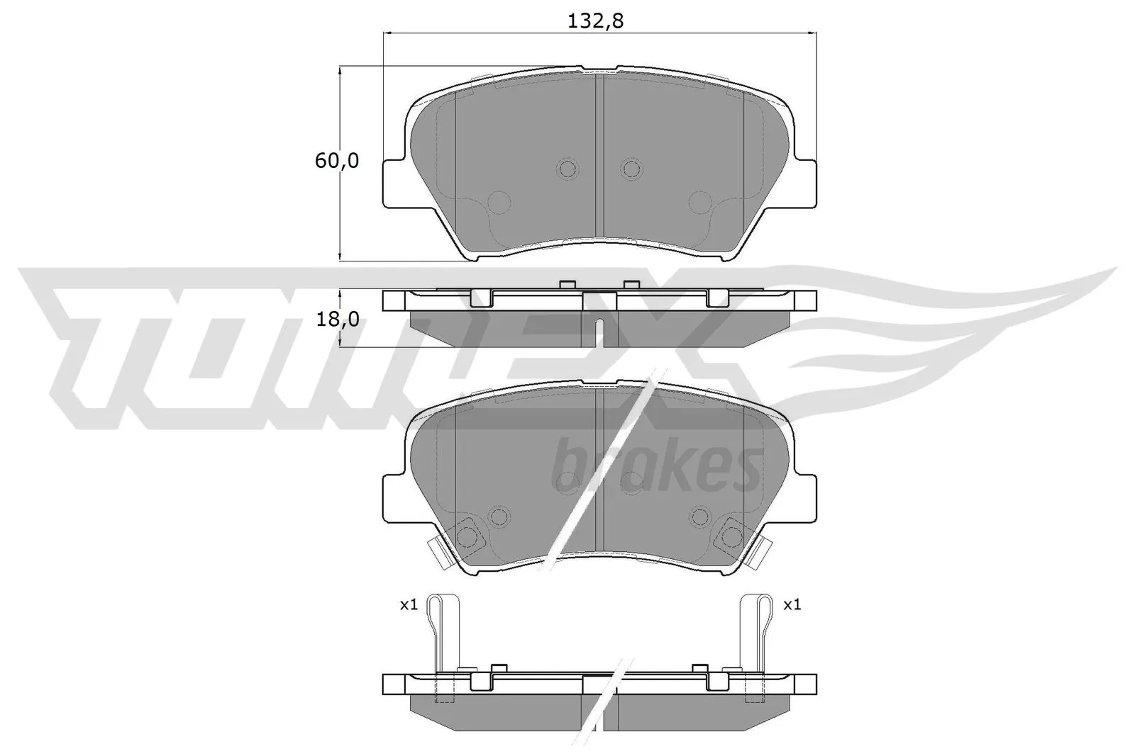 Brake Pad Set, disc brake TX 17-68