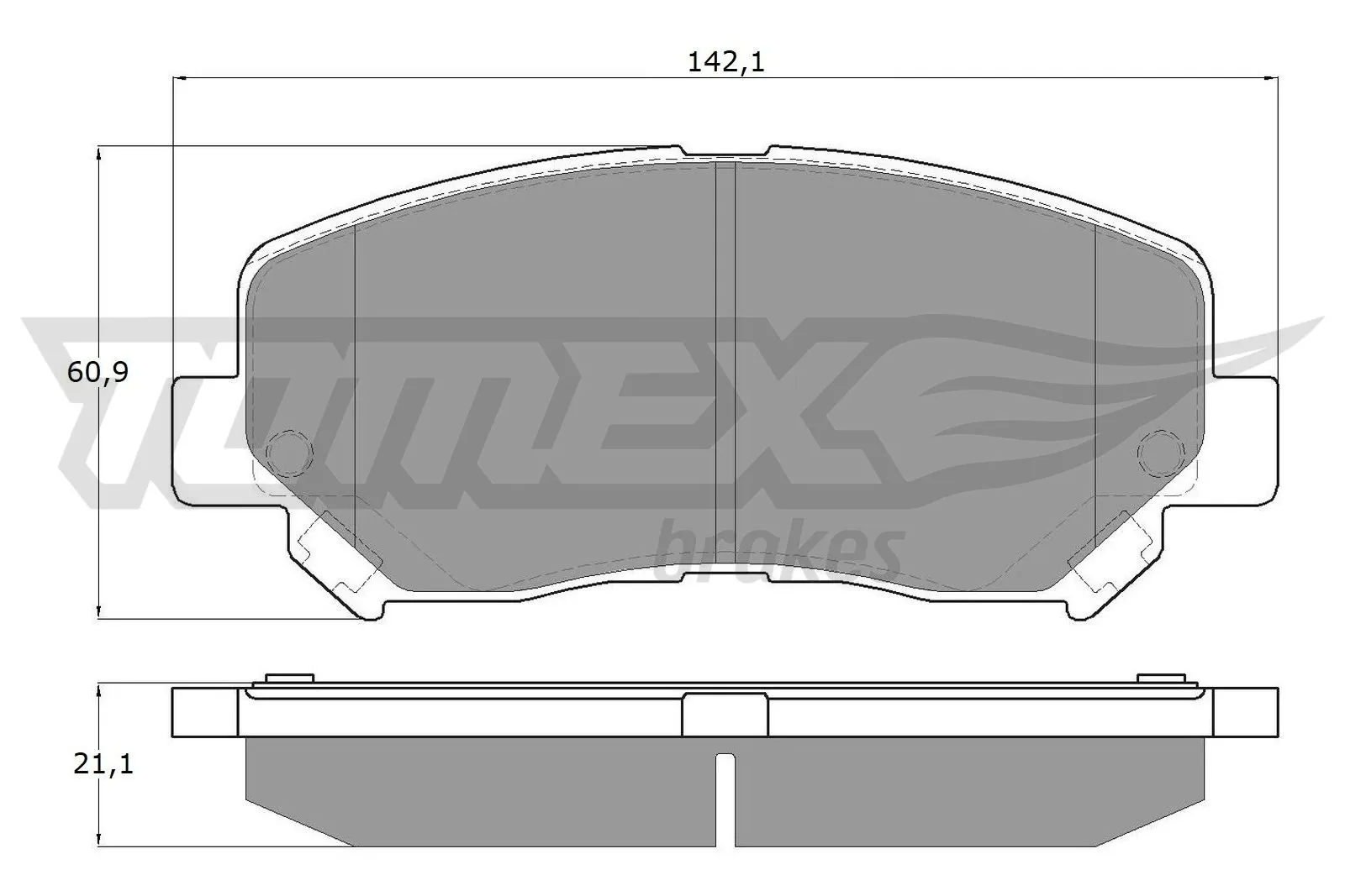 Brake Pad Set, disc brake TX 17-251