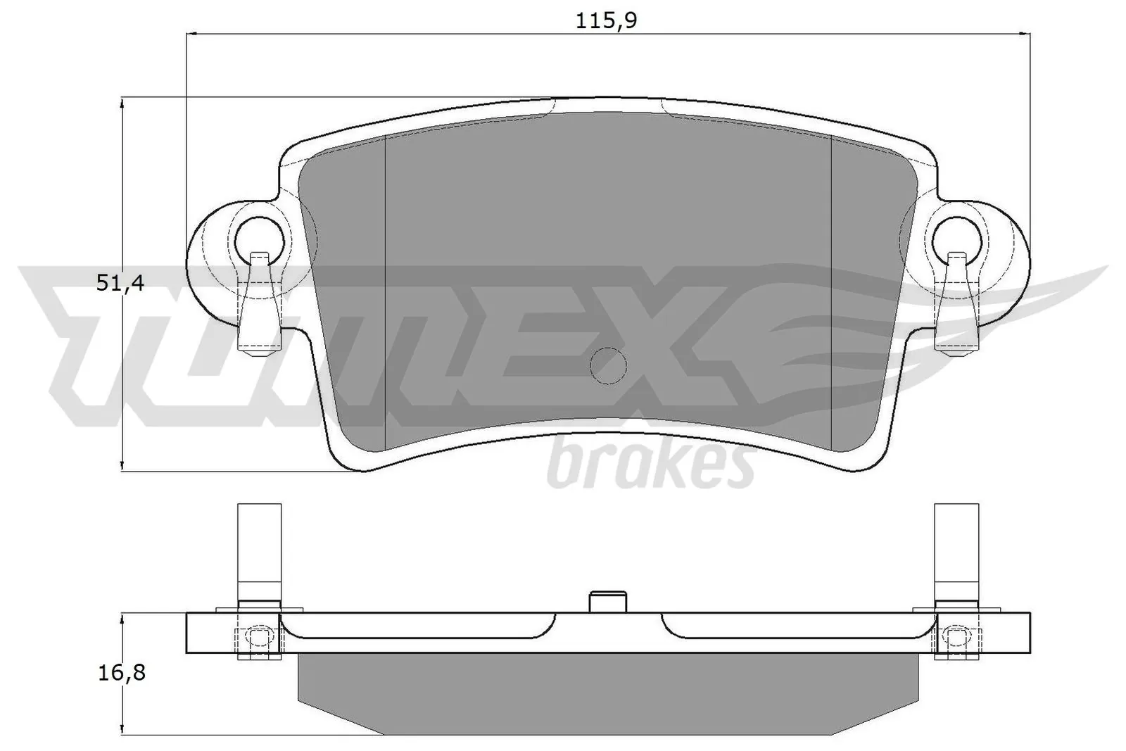 Brake Pad Set, disc brake TX 13-52