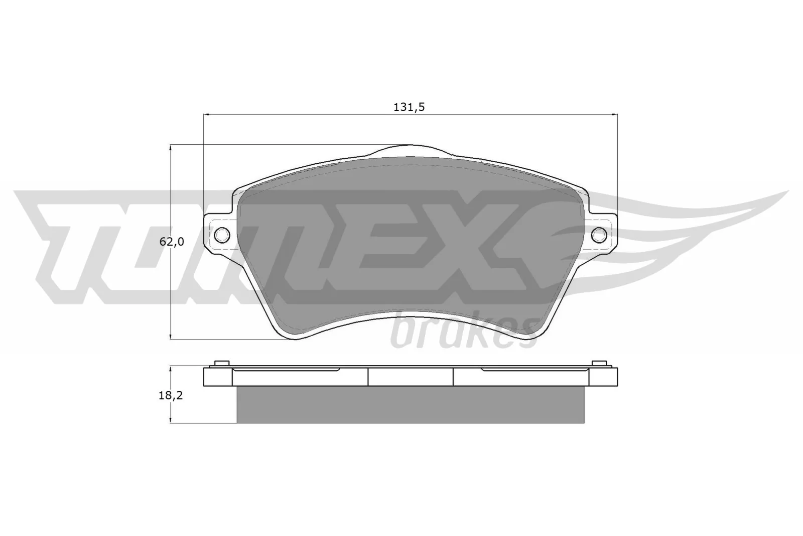 Brake Pad Set, disc brake TX 15-39