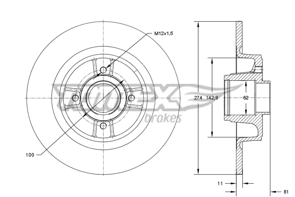 Brake Disc TX 70-801