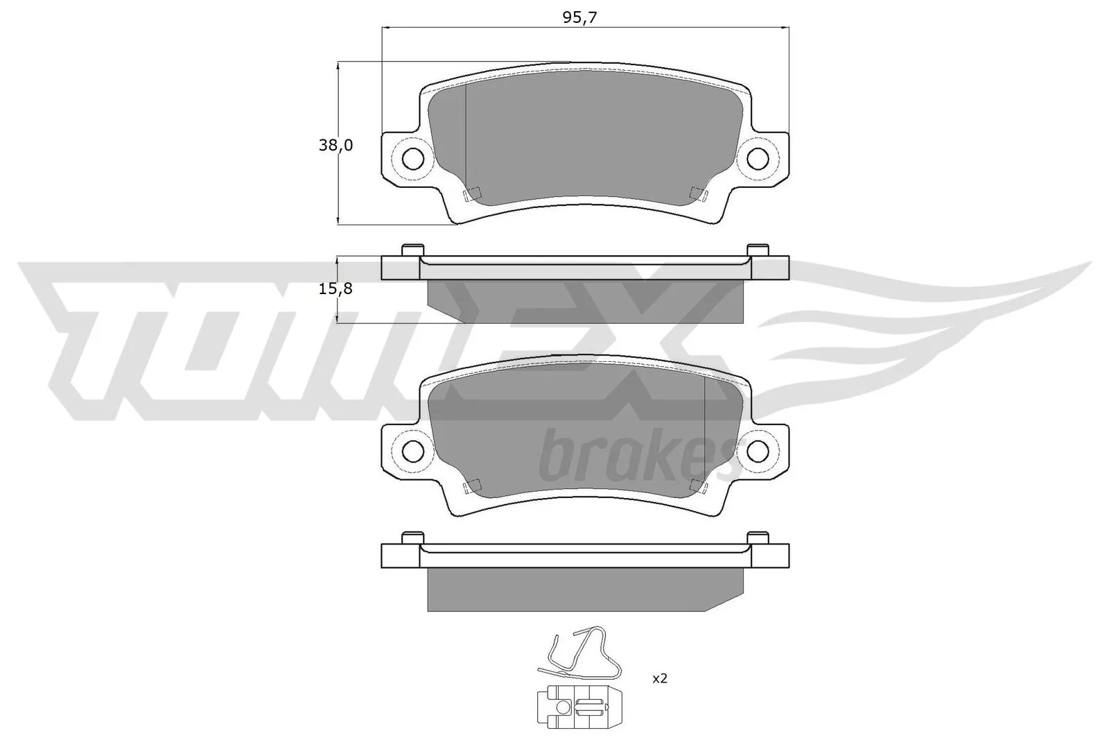 Brake Pad Set, disc brake TX 13-75