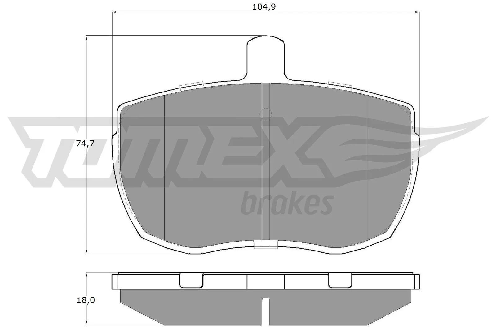 Brake Pad Set, disc brake TX 11-21