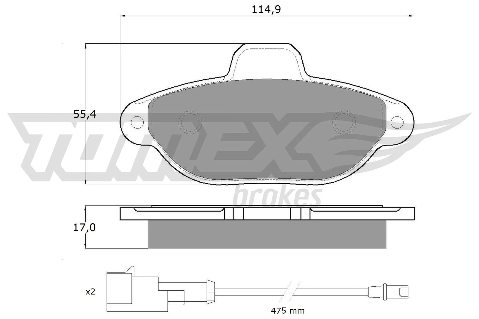 Brake Pad Set, disc brake TX 10-721