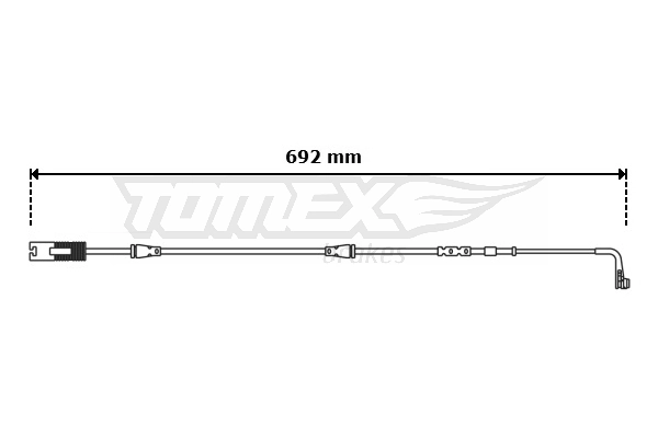 Warning Contact, brake pad wear TX 30-68