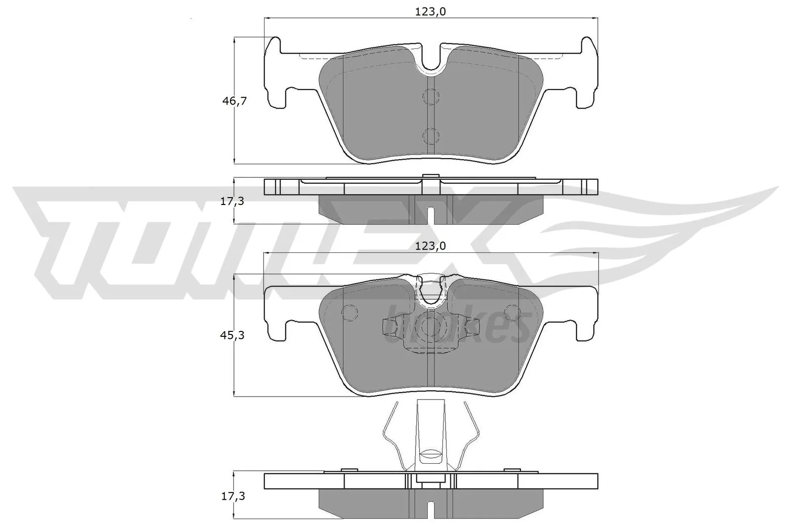 Brake Pad Set, disc brake TX 16-86
