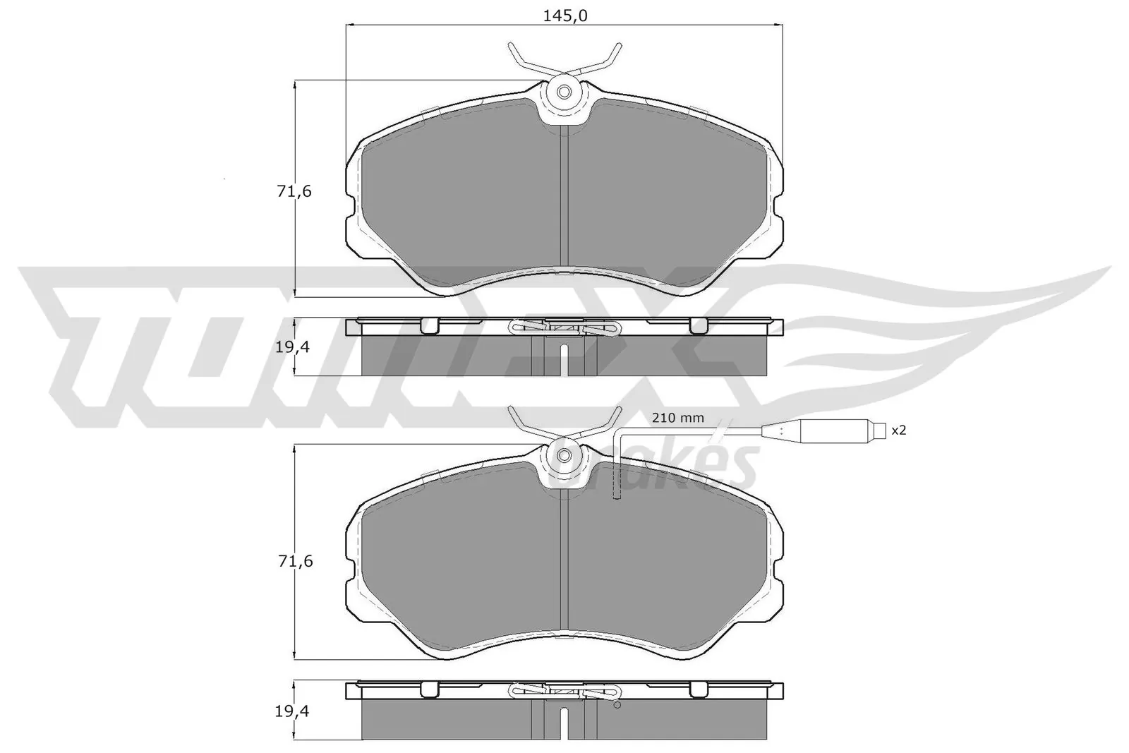 Brake Pad Set, disc brake TX 11-24