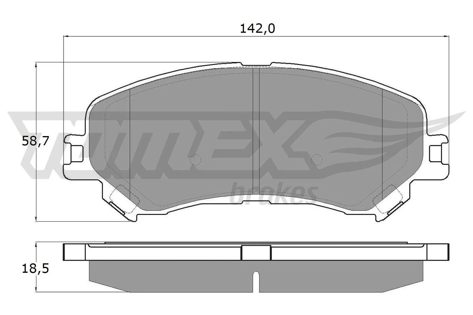 Brake Pad Set, disc brake TX 18-25