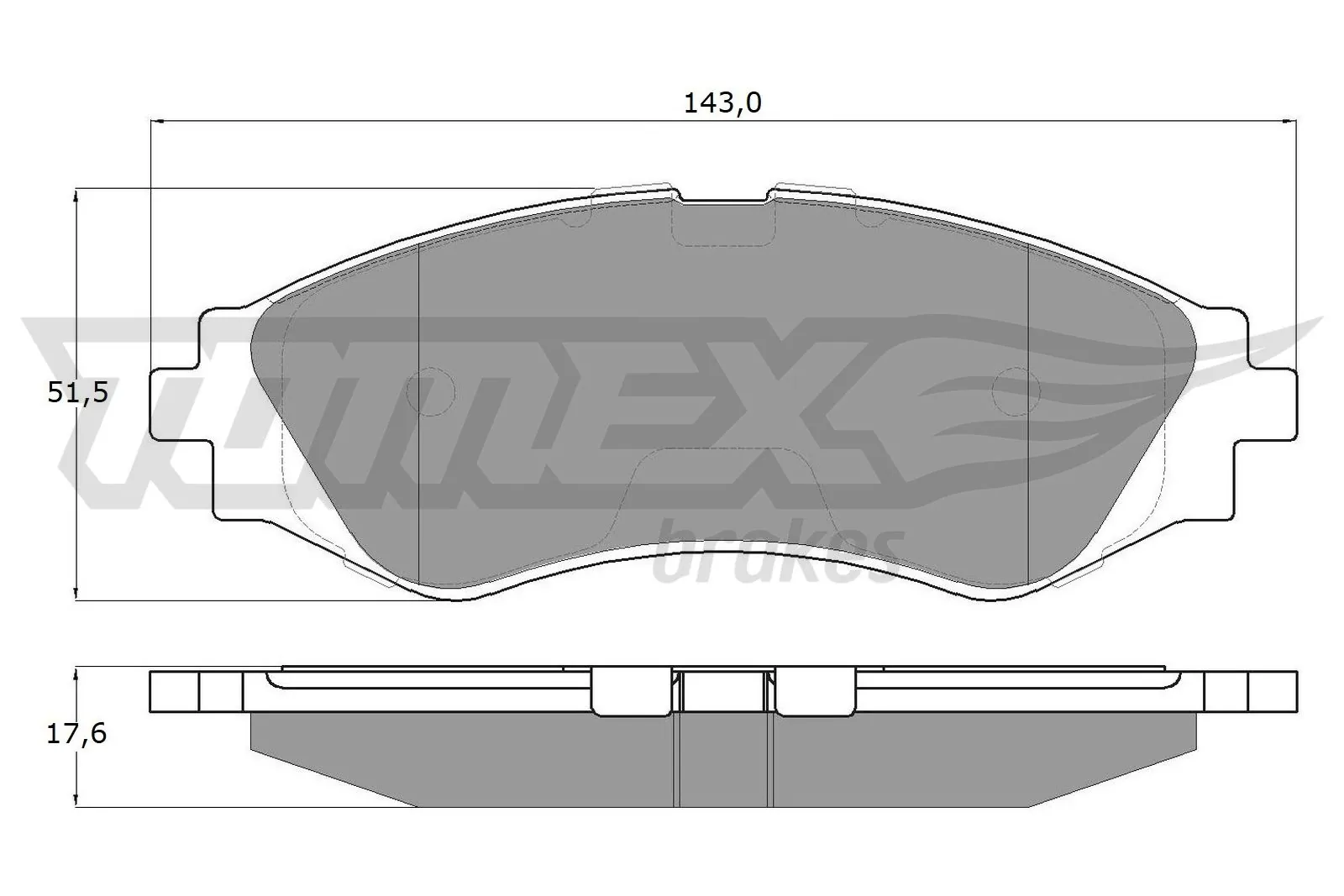 Brake Pad Set, disc brake TX 10-74