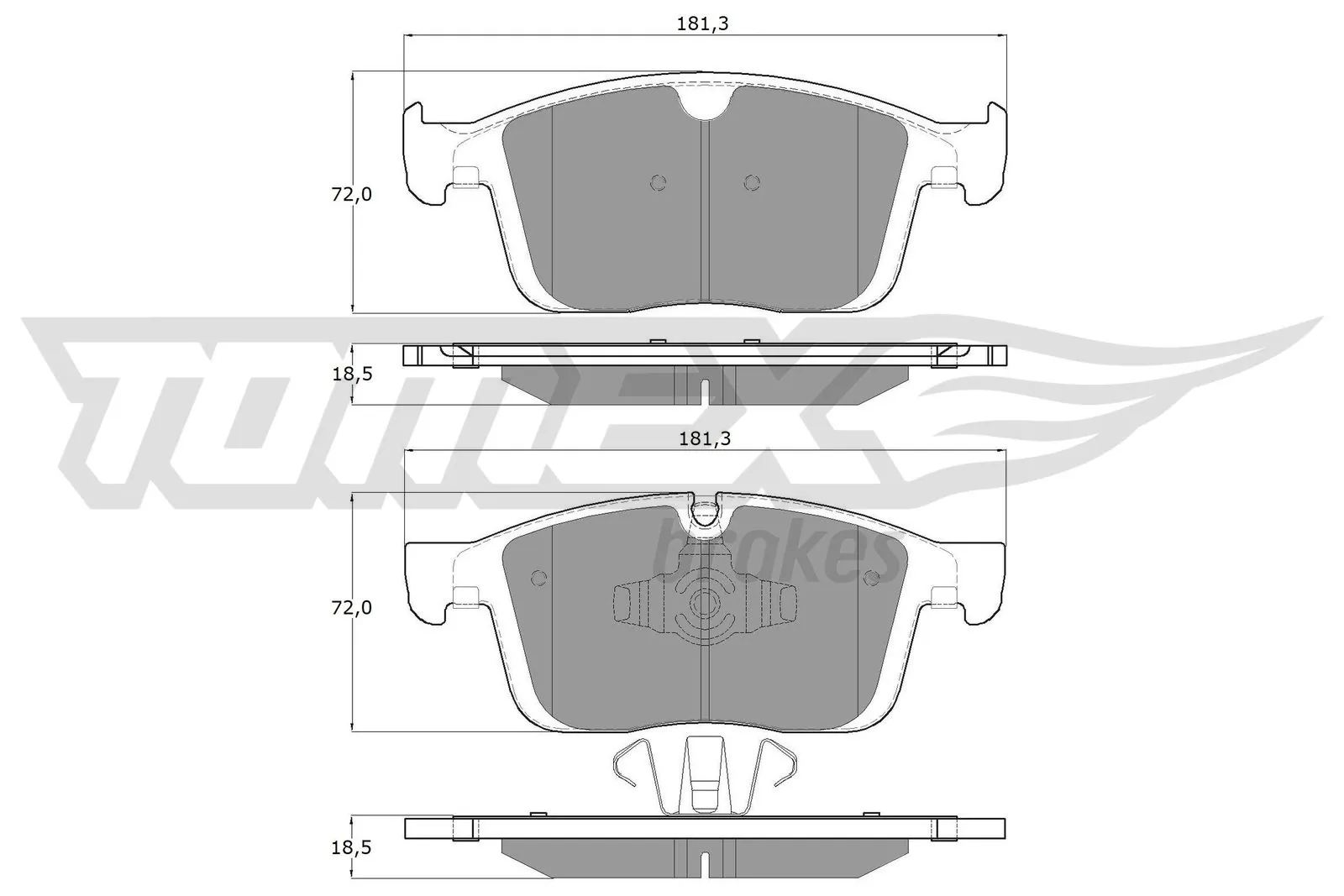 Brake Pad Set, disc brake TX 18-85
