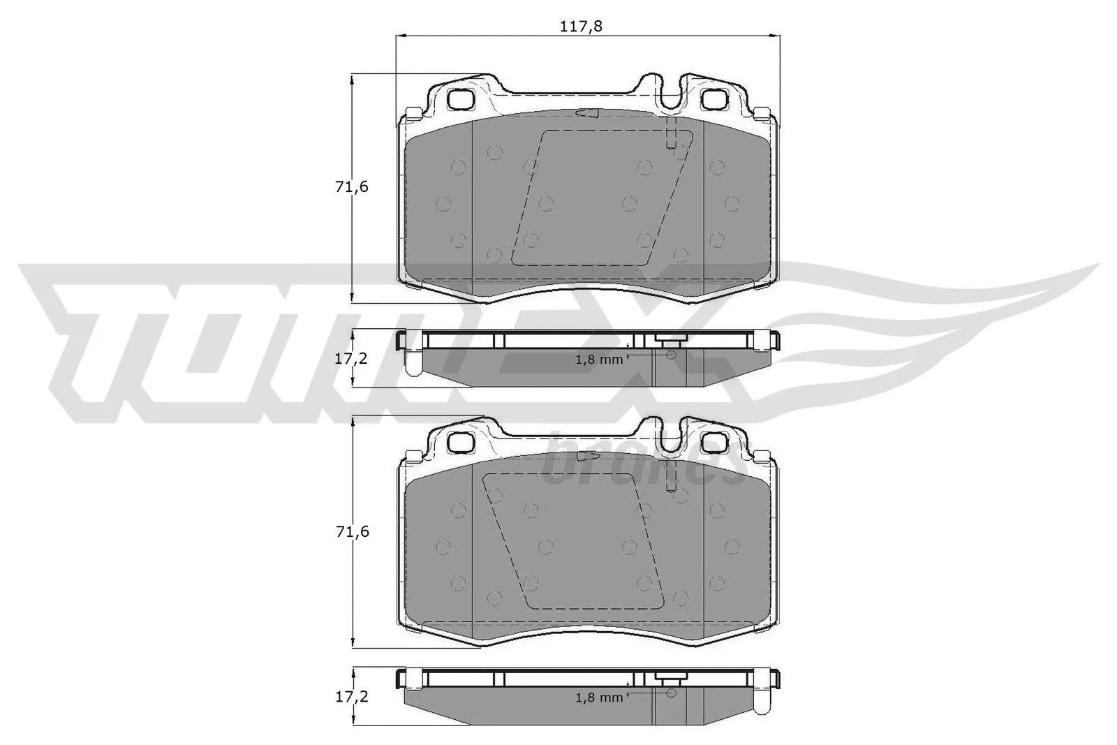 Brake Pad Set, disc brake TX 12-81