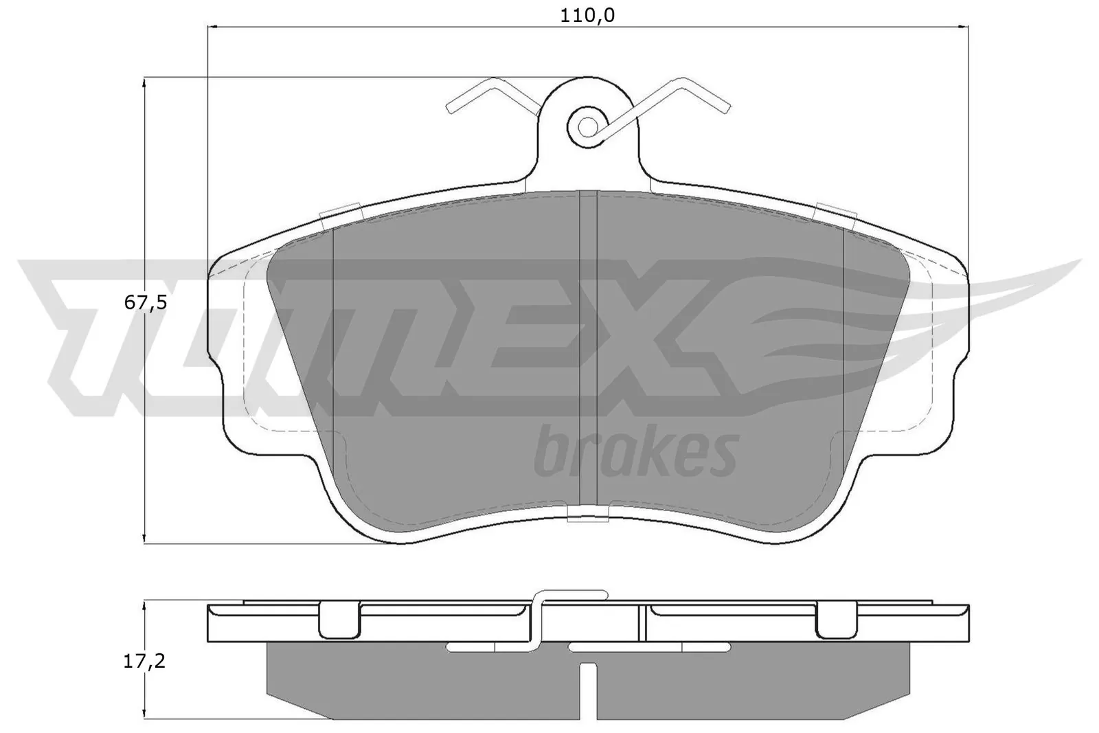 Brake Pad Set, disc brake TX 13-99