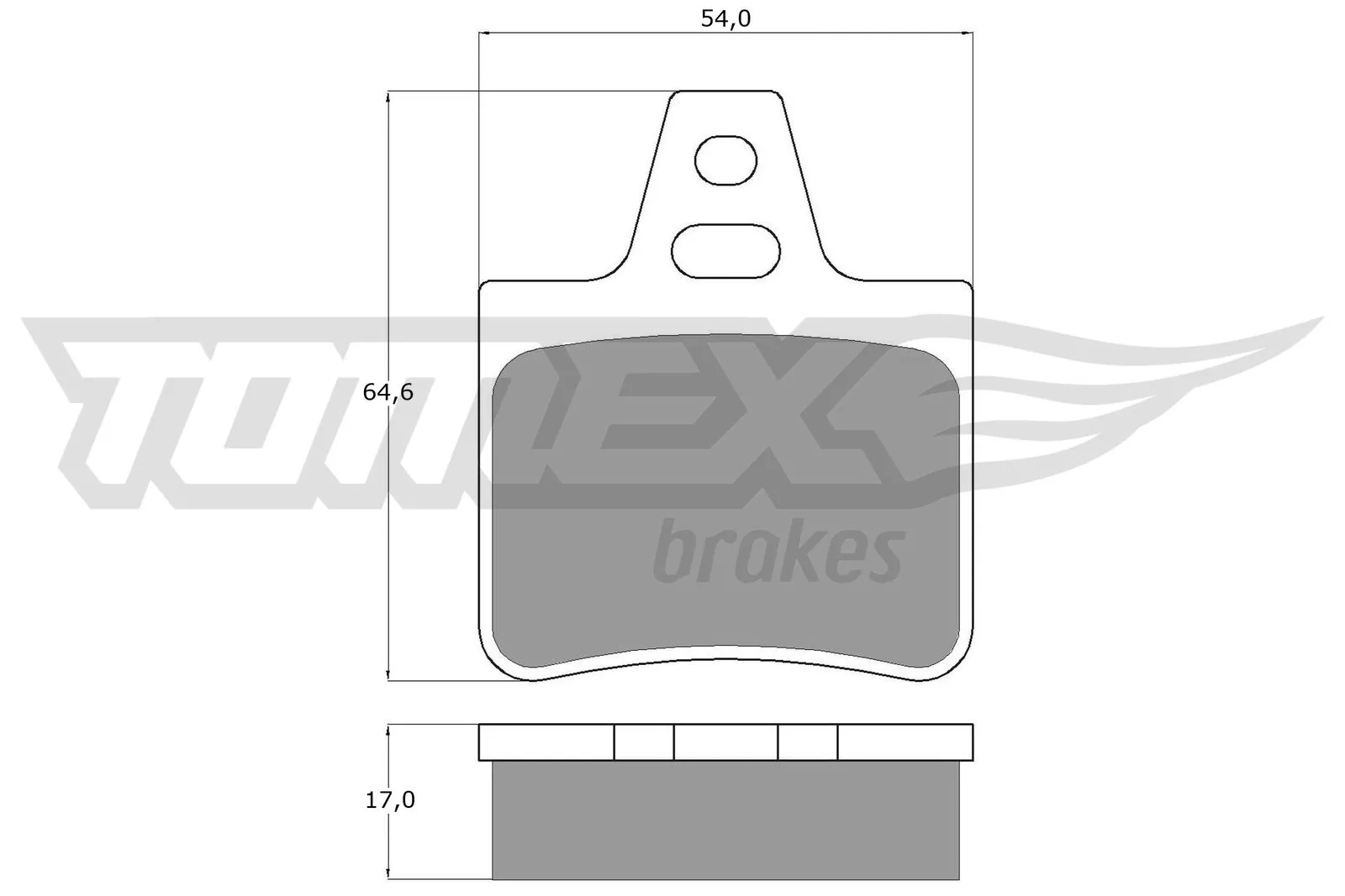 Brake Pad Set, disc brake TX 12-07