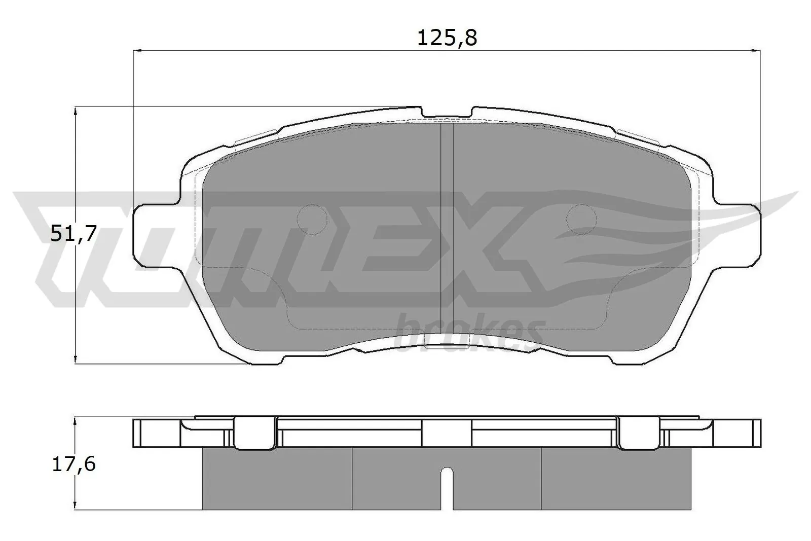Brake Pad Set, disc brake TX 17-95