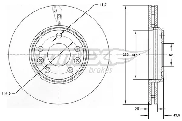 Brake Disc TX 72-51