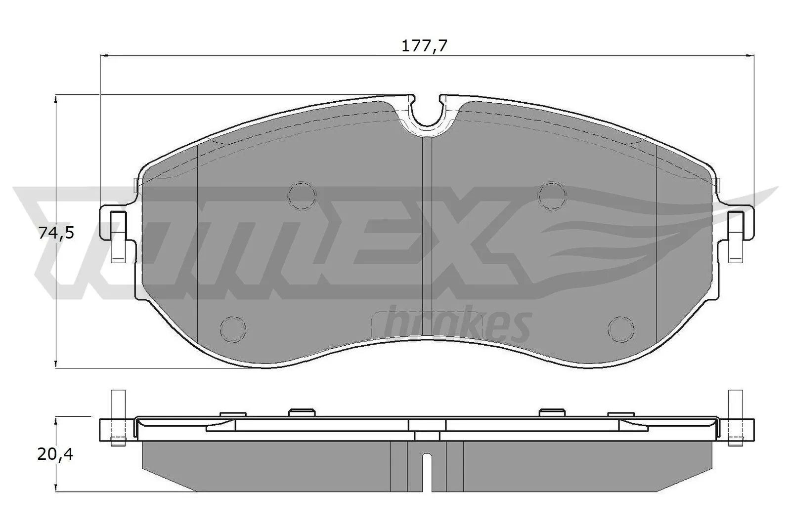 Brake Pad Set, disc brake TX 19-96
