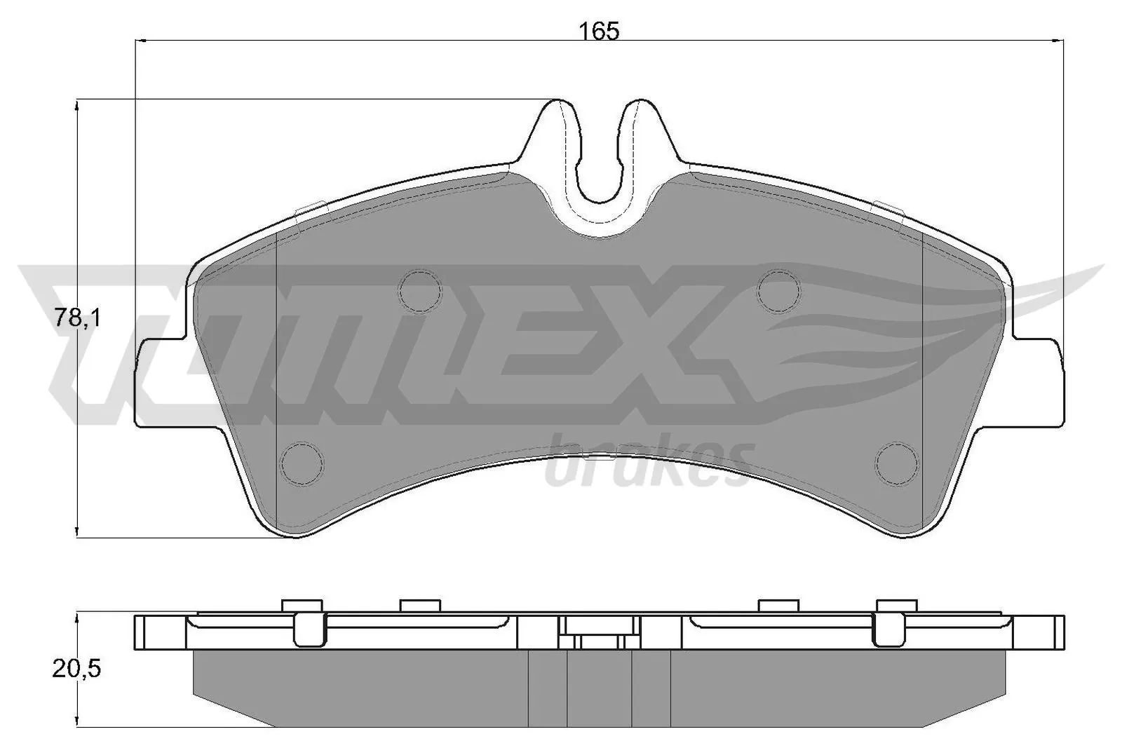 Brake Pad Set, disc brake TX 14-26