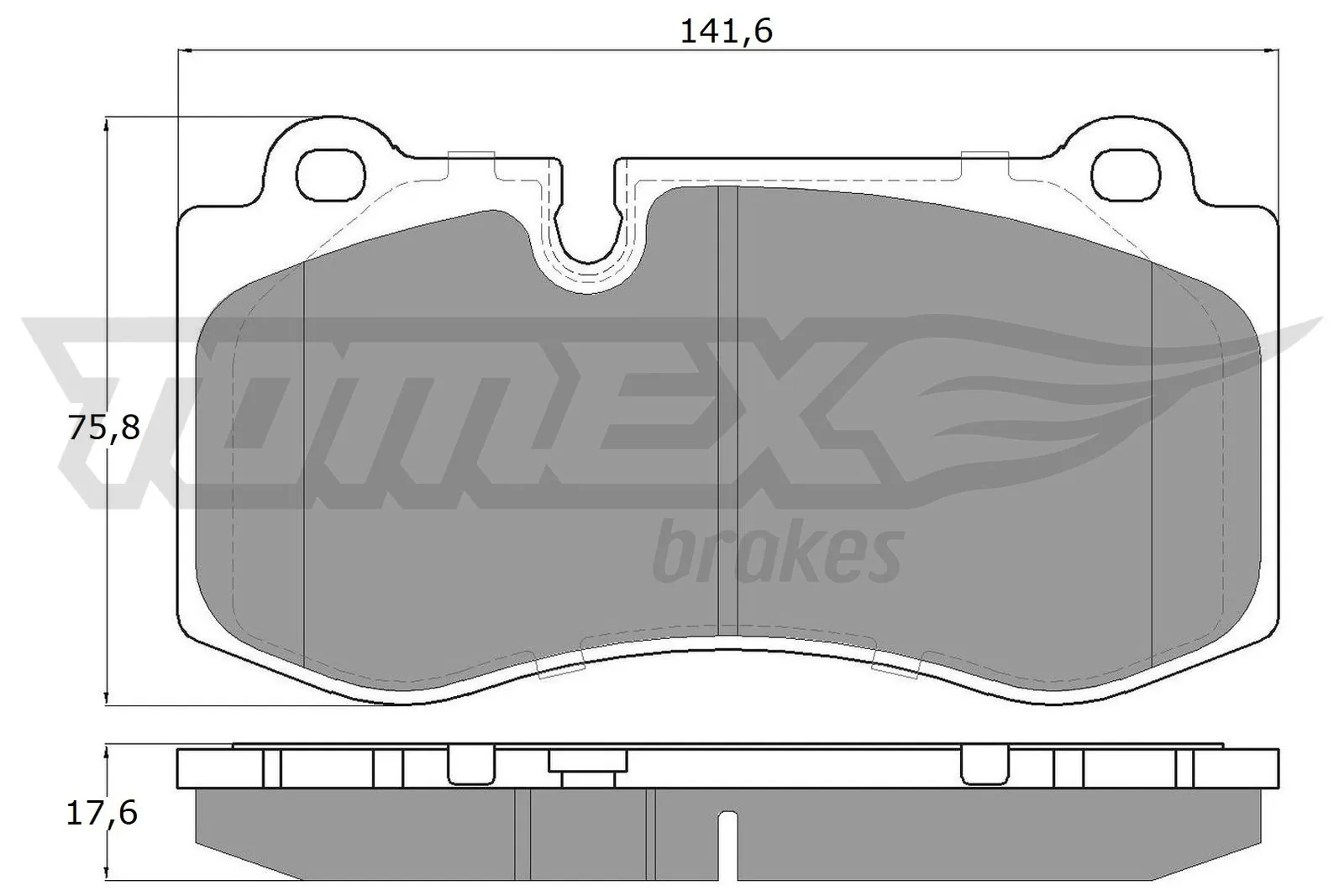 Brake Pad Set, disc brake TX 16-87
