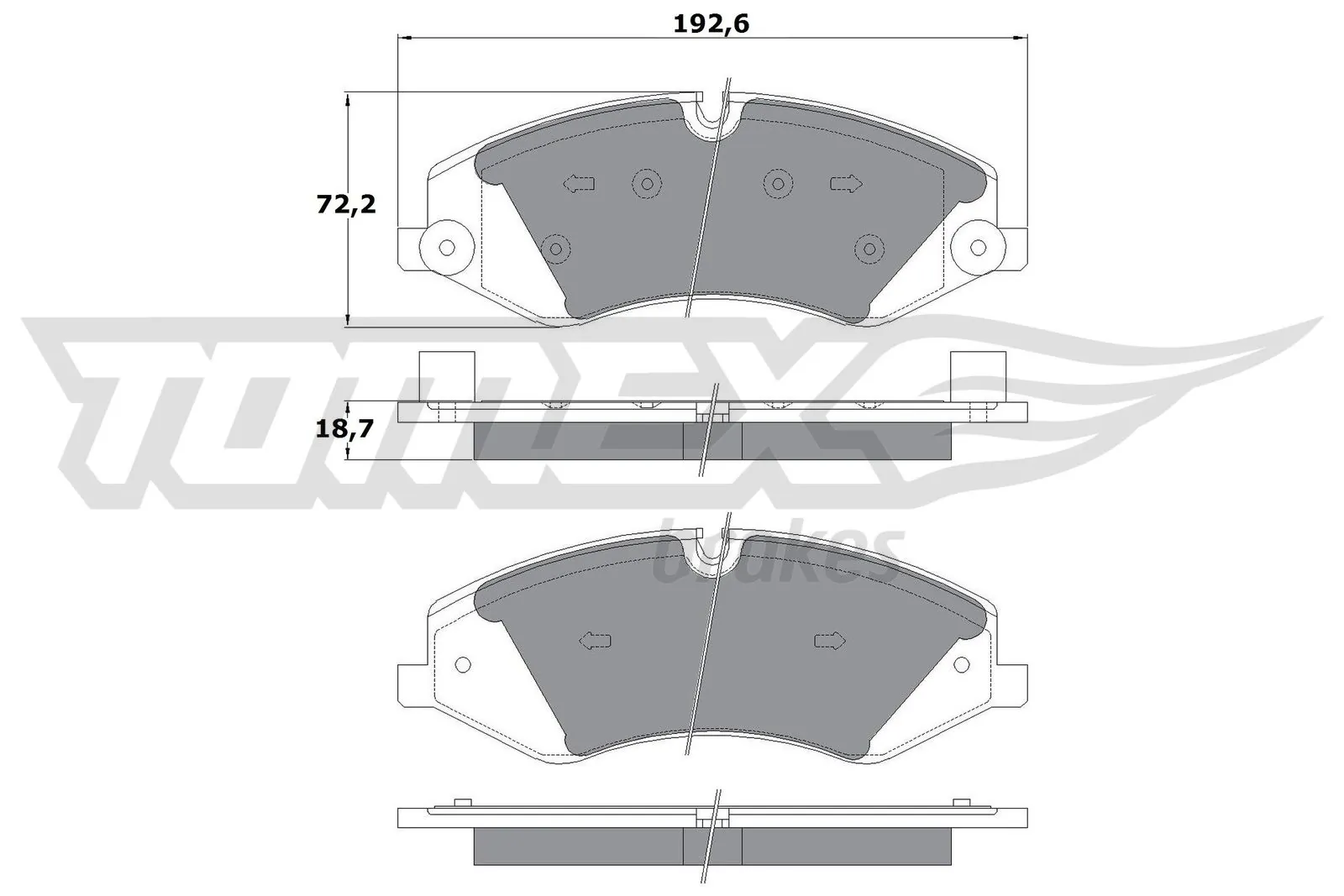 Brake Pad Set, disc brake TX 17-73