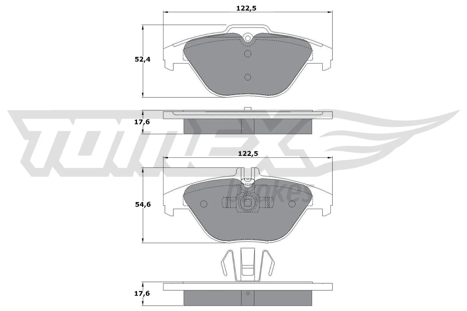 Brake Pad Set, disc brake TX 16-01