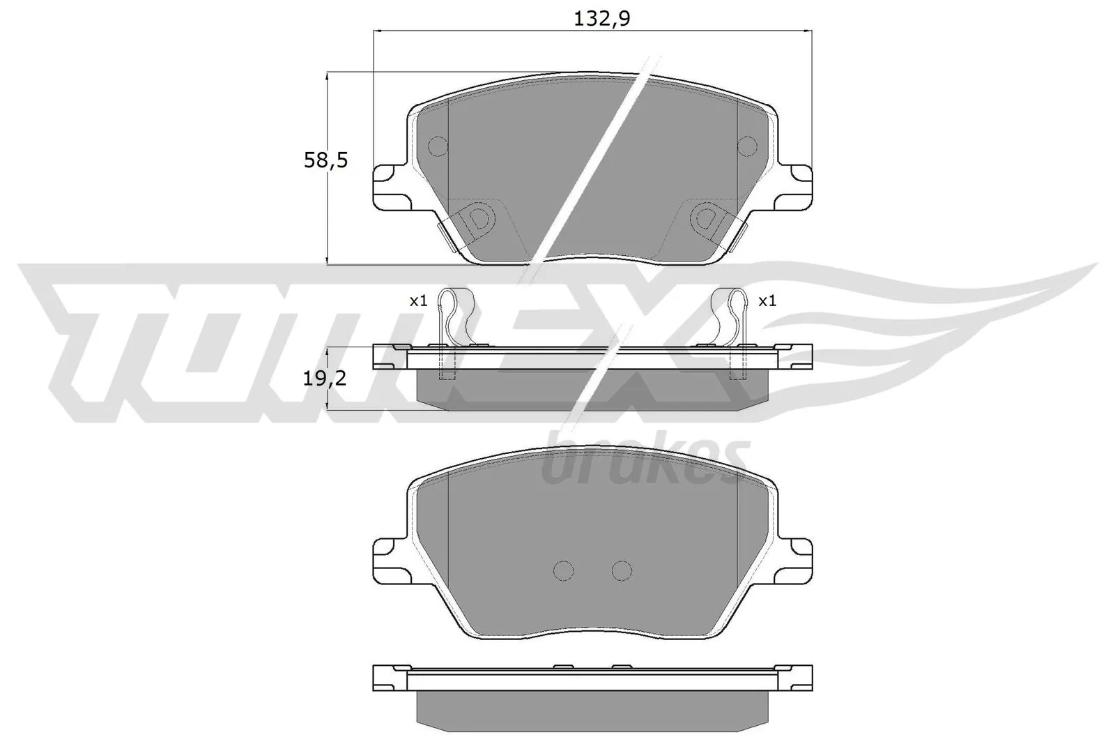 Brake Pad Set, disc brake TX 18-09